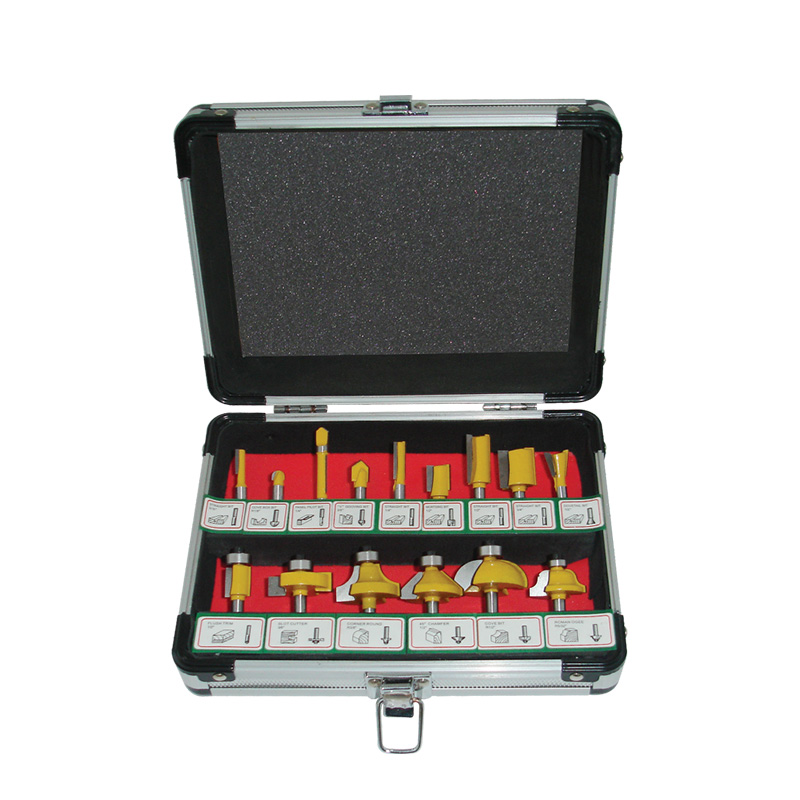 15 pcs/Set Woodworking CNC Router Bit