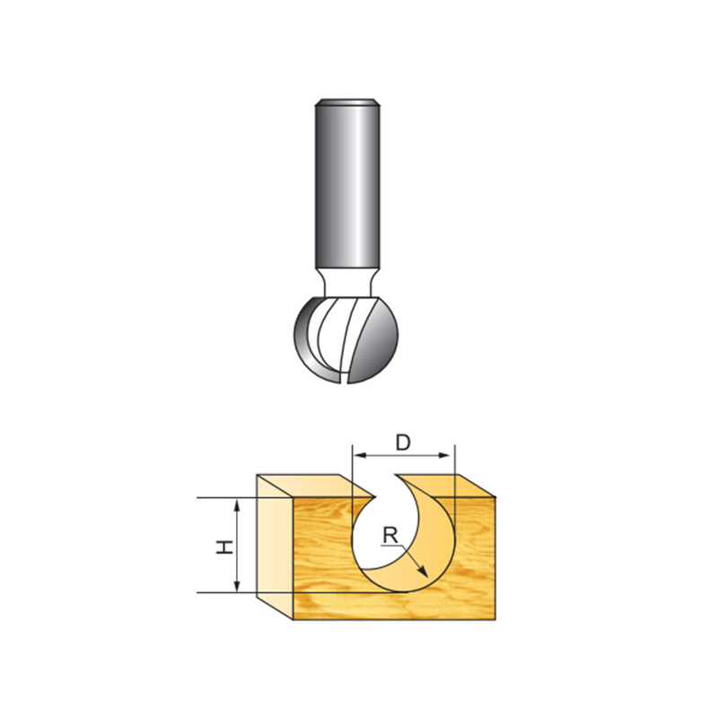 Round Carving Router Bit