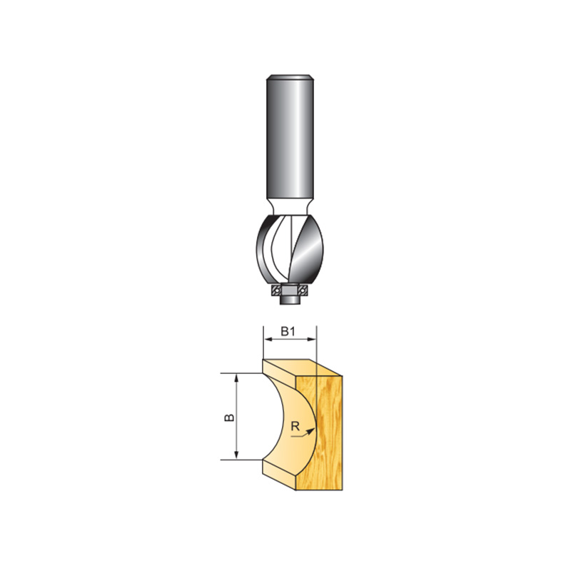 Side Finger Nail Type Router Bit