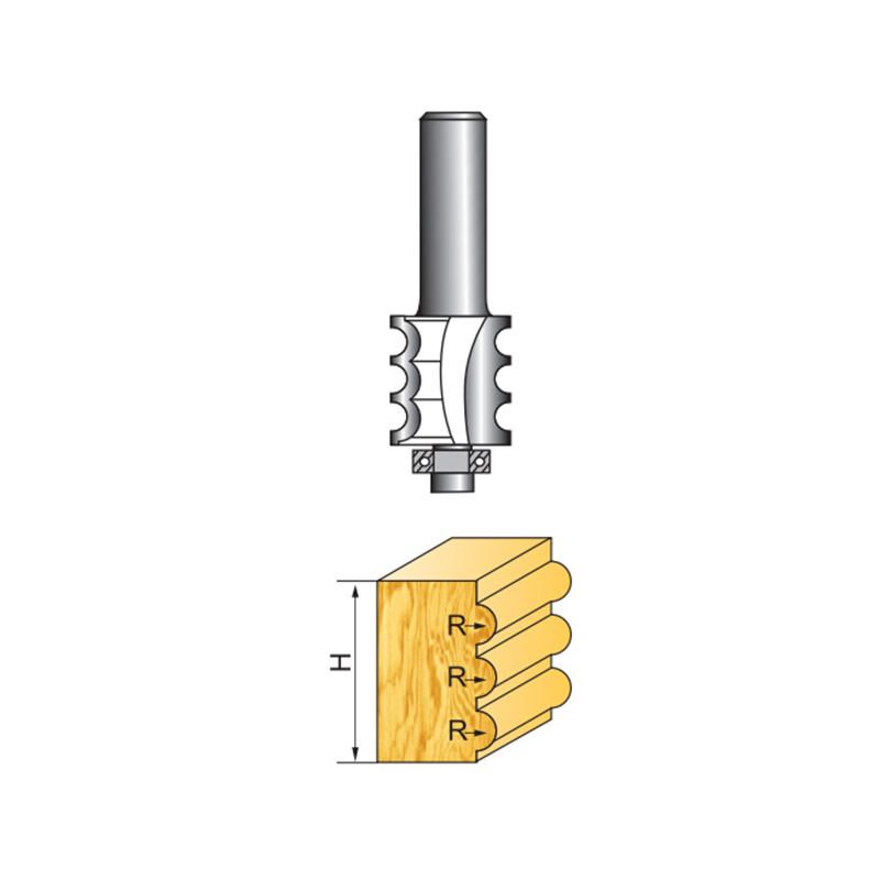 Multi-Beading Router Bit