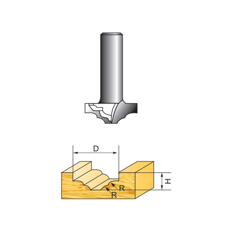 Classical Moulding Router Bit Without Bearing