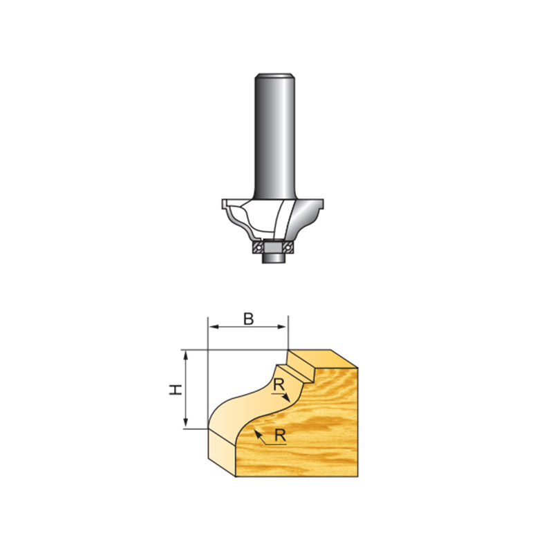 Right-Angle Arc Line Router Bit