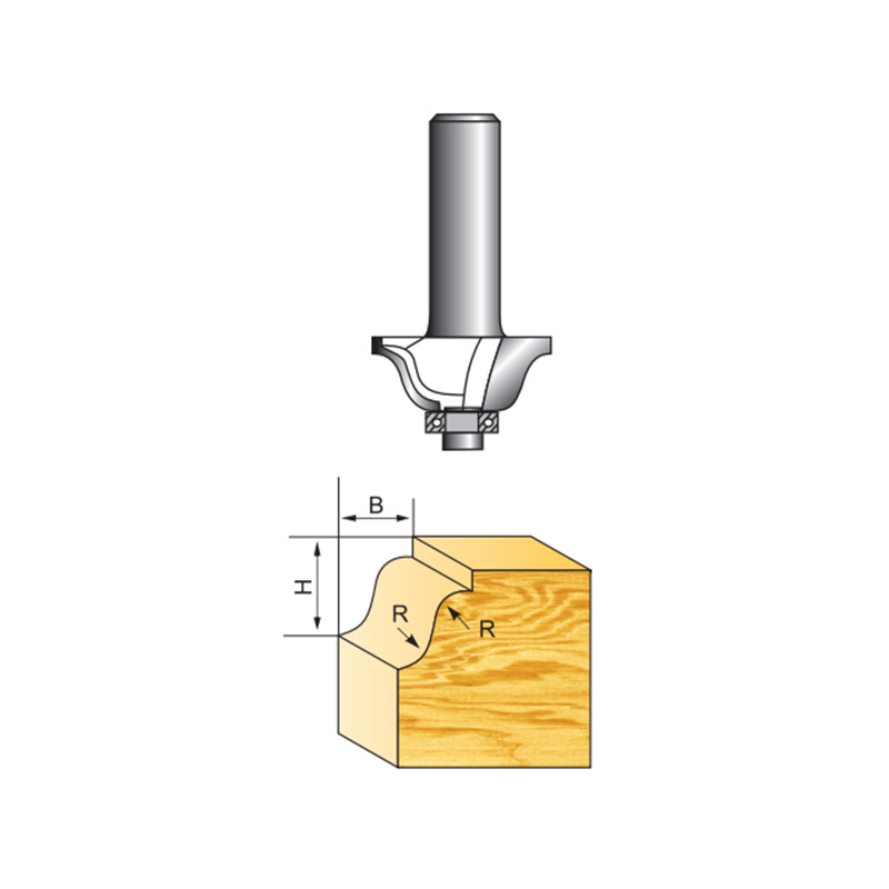 Roman Ogee Router Bit With Bearing