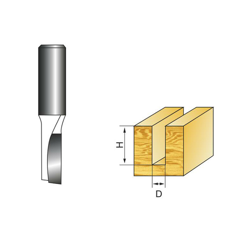 Single Edge Woodworking Straight Milling Cutter